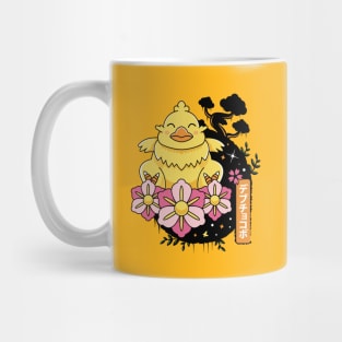 Fat Chocobo Japanese Landscape Mug